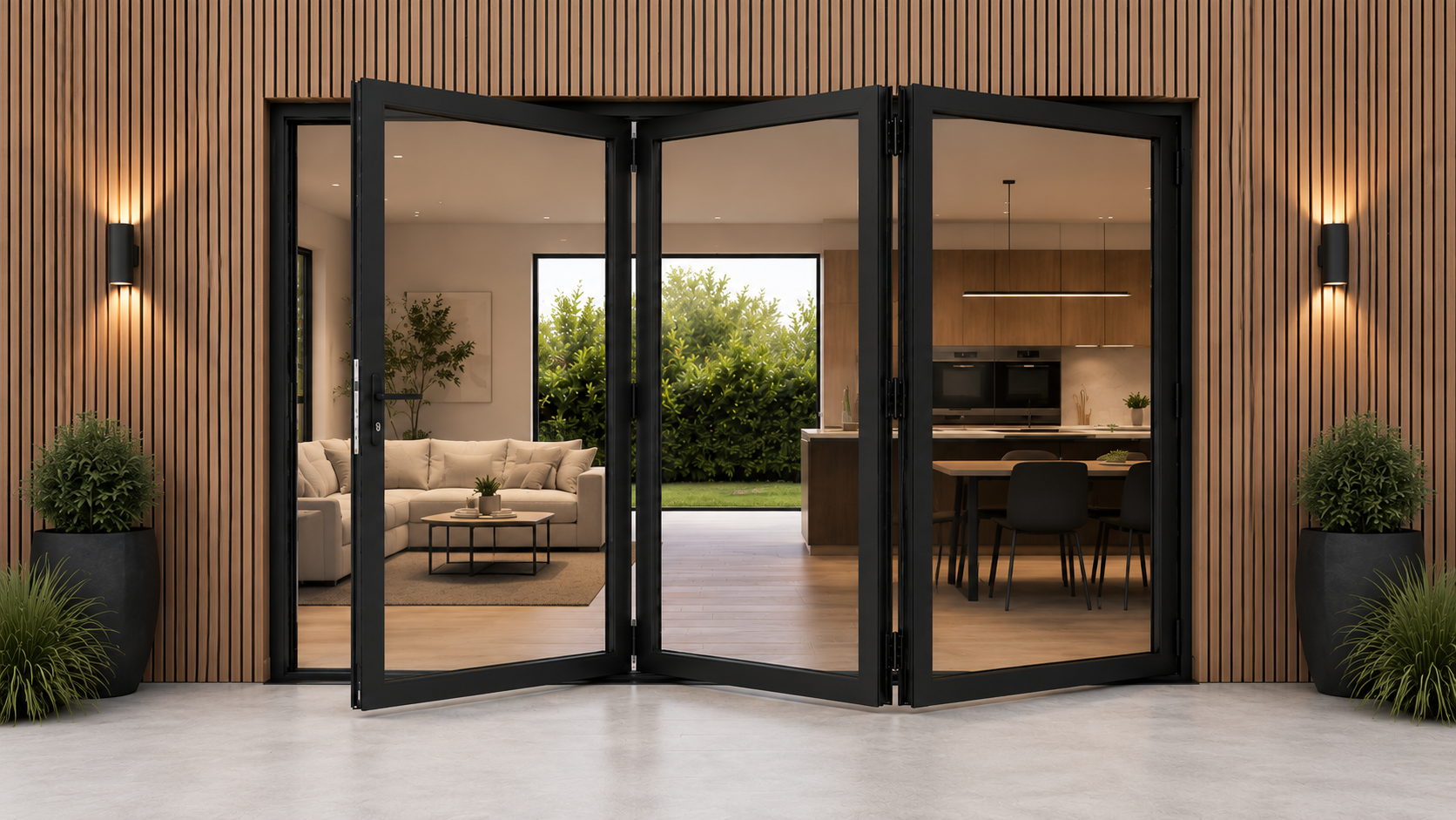 3 panel bifold door open 2