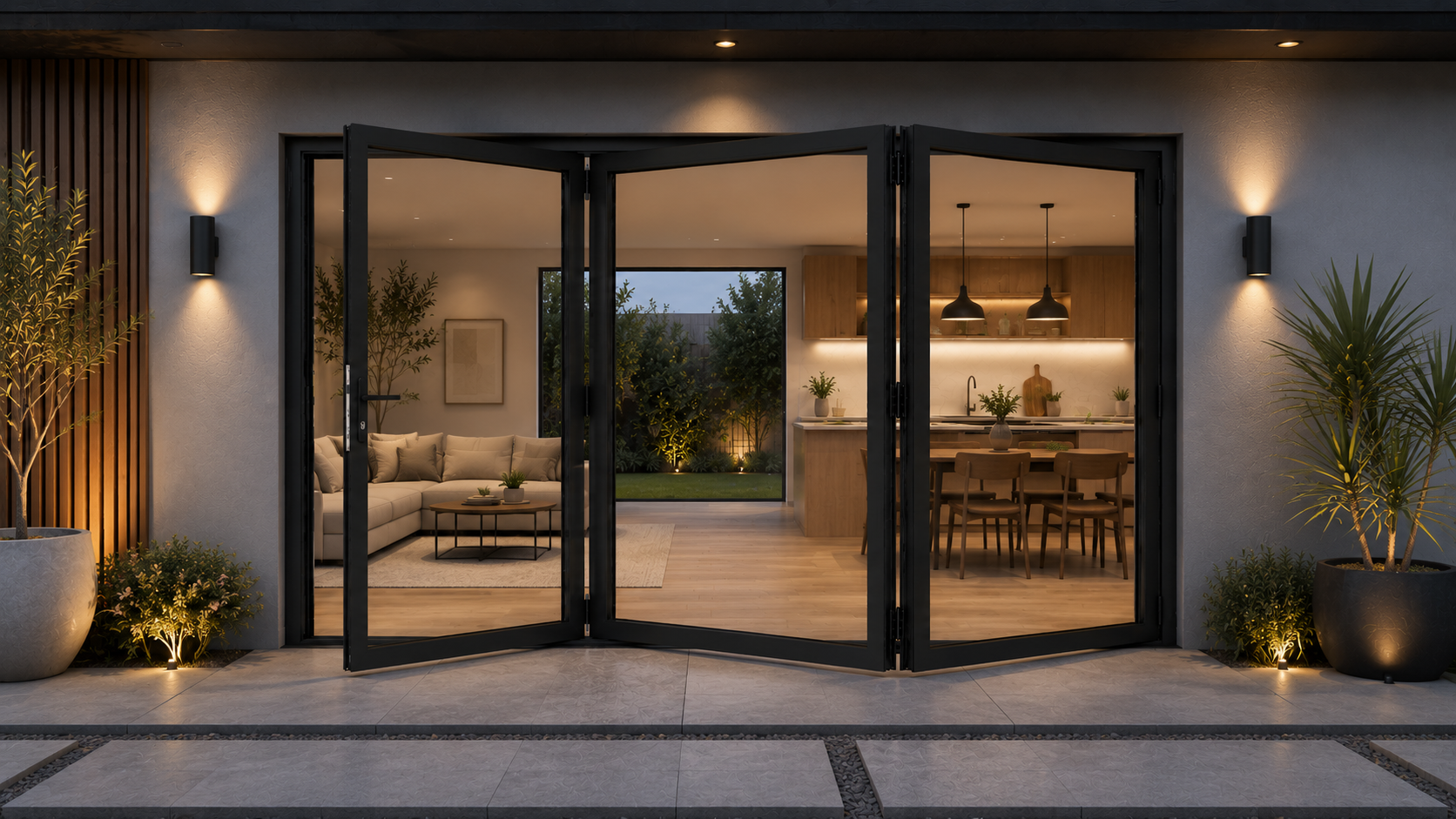 3 panel bifold door open 3
