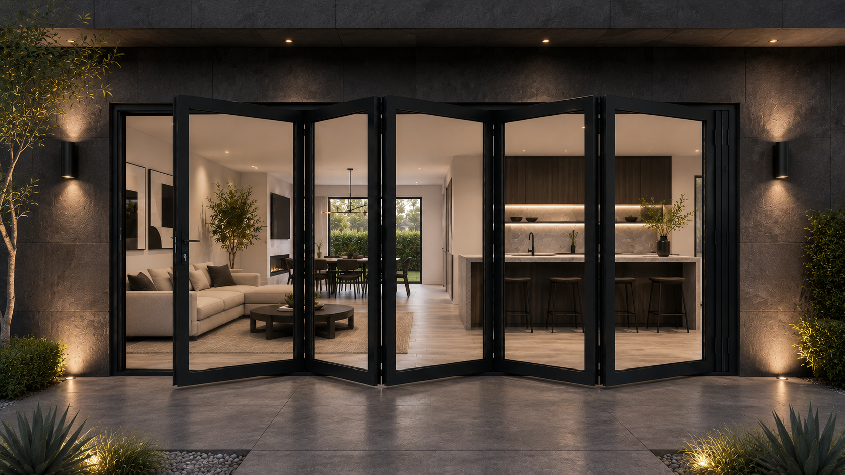 5 panel bifold door open 3